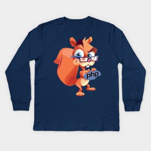 Squirrel Dev Kids Long Sleeve T-Shirt